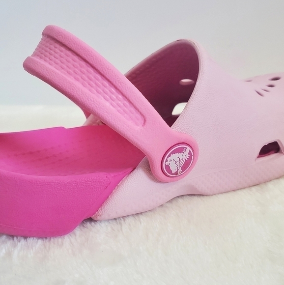 CROCS 2 Toned Pink Baya Classic Clog Child Size 12 - Picture 8 of 13